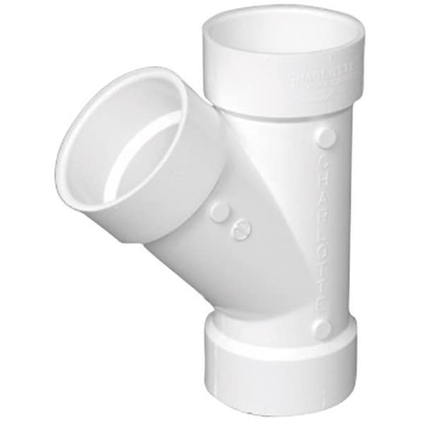 Charlotte Pipe And Foundry Charlotte Pipe Schedule 40 2 in. Hub X 2 in. D Hub PVC Wye 1 pk PVC006001000 - main